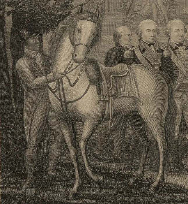 Framed Print : James Armistead, an African American slave whose Virginia owner allowed him to enlist under Lafayette. He was the General's valet, but was also a spy Framed Print : James Armistead, an African American slave whose Virginia owner allowed him to enlist under Lafayette. He was the General's valet, but was also a spy