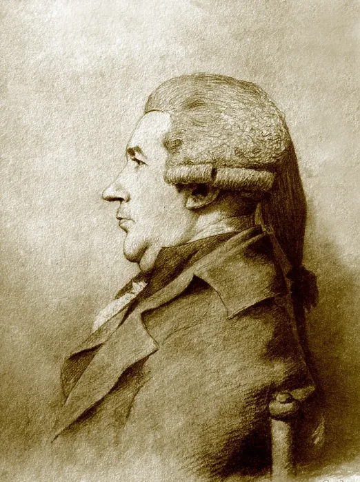 Framed Print : James Boswell (1740-1795), author of the LIFE OF SAMUEL JOHNSON, one of the greatest English authors of the 18th century