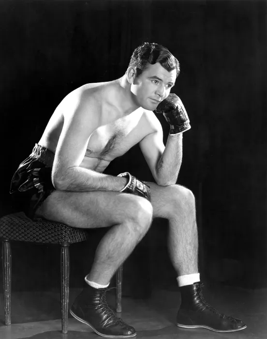 Framed Print : James Braddock in promotional photo for N.B.C. Blue Network radio show in which he is featured, November 30, 1936