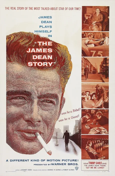 Framed Print : THE JAMES DEAN STORY, US poster art, left: James Dean, 1957 Framed Print : THE JAMES DEAN STORY, US poster art, left: James Dean, 1957