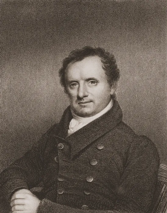 Framed Print : James Fenimore Cooper, American 19th century author, in portrait engraving after an 1822 painting by John Wesley Jarvis