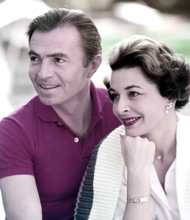 Framed Print : James Mason, and his first wife, actress Pamela Mason, ca. mid-1950s Framed Print : James Mason, and his first wife, actress Pamela Mason, ca. mid-1950s