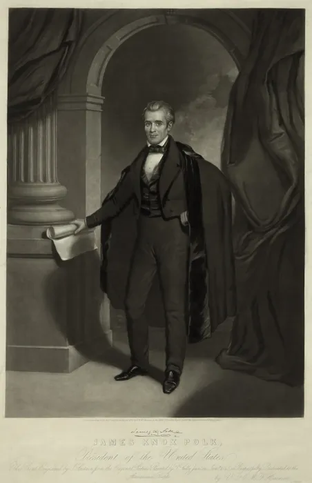 Framed Print : James Polk 1795-1849 President of the United States. Engraving by j. Sartain after a painting by Thomas Sully Framed Print : James Polk 1795-1849 President of the United States. Engraving by j. Sartain after a painting by Thomas Sully