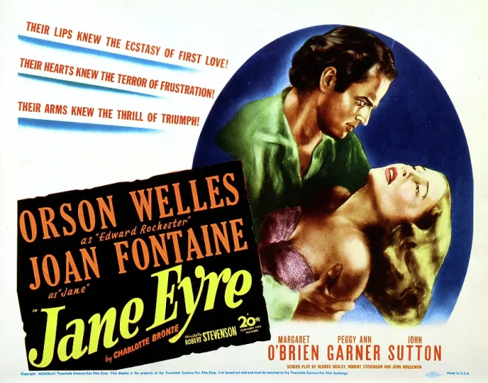 Framed Print : JANE EYRE, Orson Welles, Joan Fontaine, 1944, poster art Framed Print : JANE EYRE, Orson Welles, Joan Fontaine, 1944, poster art