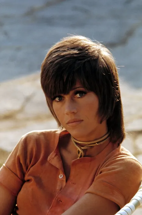 Framed Print : JANE FONDA with shag in early 70s (Klute era)