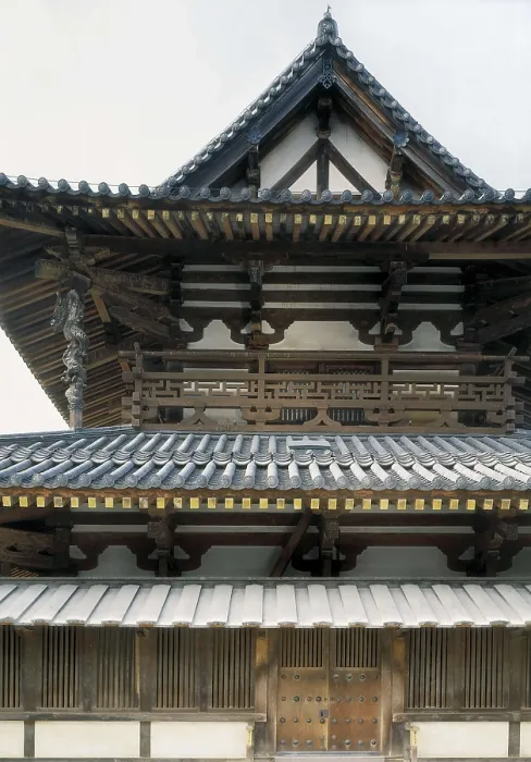 Framed Print : JAPAN. HONSHU. Horyuji Temple (8th c.). Golden Pavilion. Japanese art. Architecture. AISA / Everett Collection**US SALES ONLY**