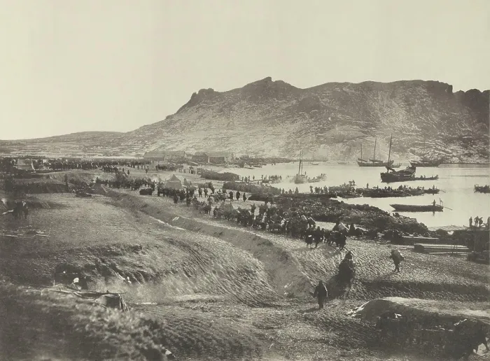 Framed Print : Japanese Army begins the march from Yungching to attack Weihaiwei on Jan. 26, 1895