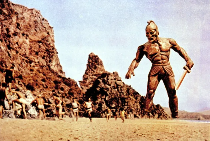 Framed Print : JASON AND THE ARGONAUTS, Talos, the bronze giant, 1963