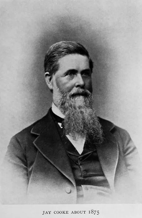 Framed Print : Jay Cookes was called the financier of the Civil War. His firm sold Treasury notes with which the US government borrowed massive funds to finance the Federal war effort Framed Print : Jay Cookes was called the financier of the Civil War. His firm sold Treasury notes with which the US government borrowed massive funds to finance the Federal war effort