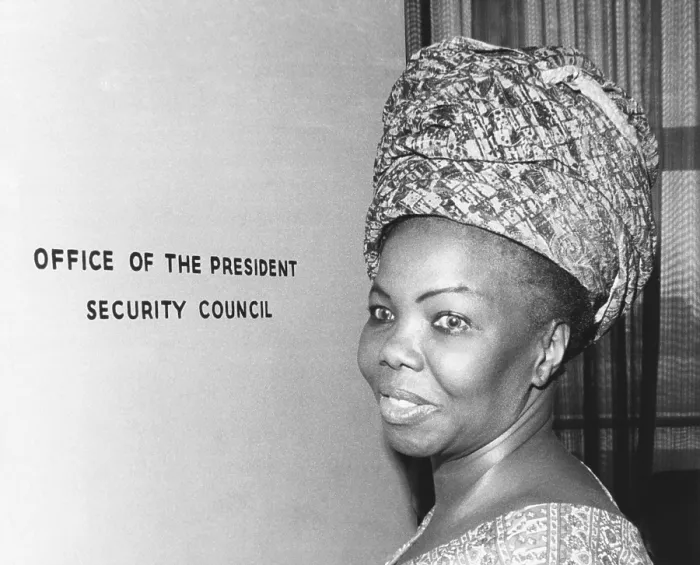 Framed Print : Jeanne Martin Cisse, Guinean Ambassador to the United Nations, was President of the Security Council. Mrs Framed Print : Jeanne Martin Cisse, Guinean Ambassador to the United Nations, was President of the Security Council. Mrs