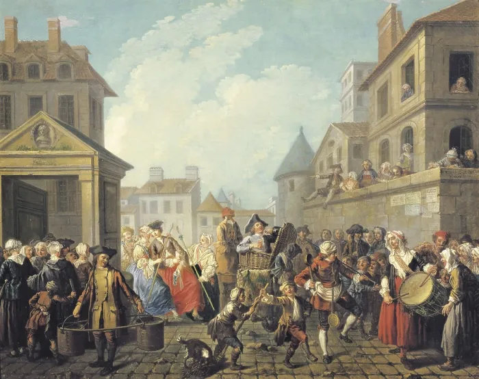 Framed Print : JEAURAT, Etienne (1699-1789). Street Carnival in Paris. 18th c. Oil on canvas. FRANCE. Paris. Muse Carnavalet (Carnavalet Museum). AISA / Everett Collection**US SALES ONLY** Framed Print : JEAURAT, Etienne (1699-1789). Street Carnival in Paris. 18th c. Oil on canvas. FRANCE. Paris. Muse Carnavalet (Carnavalet Museum). AISA / Everett Collection**US SALES ONLY**