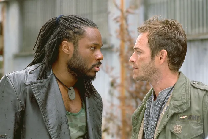 Framed Print : JEREMIAH, Malcolm-Jamal Warner, Luke Perry, 2002-04