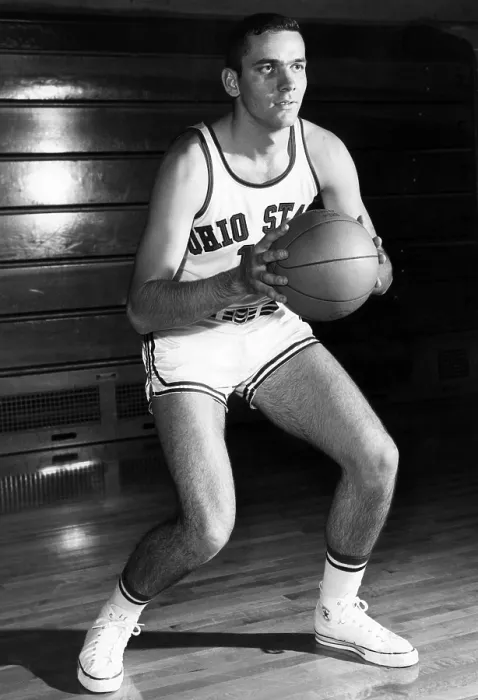 Framed Print : Jerry Lucas, legendary basketball star, playing for Ohio State University, 1961.. Courtesy: CSU Archives  /  Everett Collection