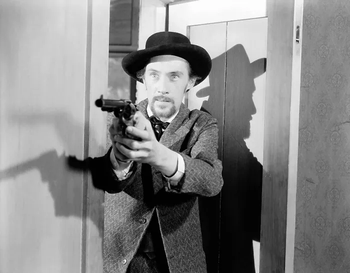 Framed Print : JESSE JAMES, John Carradine as Bob Ford, 1939. TM & copyright 20th Century Fox Film Corp. All rights reserved / courtesy Everett Collection Framed Print : JESSE JAMES, John Carradine as Bob Ford, 1939. TM & copyright 20th Century Fox Film Corp. All rights reserved / courtesy Everett Collection