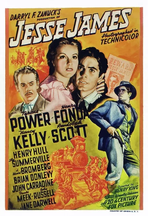 Framed Print : JESSE JAMES, from left: Henry Fonda, Nancy Kelly, Tyrone Power, 1939, TM and Copyright 20th Century Fox Film Corp. All rights reserved. / courtesy Everett Collection