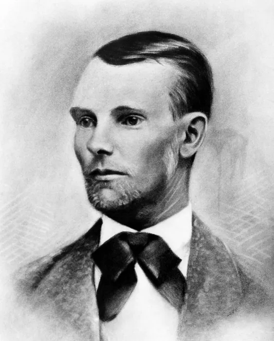 Framed Print : Jesse James, the western outlaw, from a daguerreotype made in 1875 in Nebraska City, Nebraska.Courtesy: CSU Archives / Everett Collection