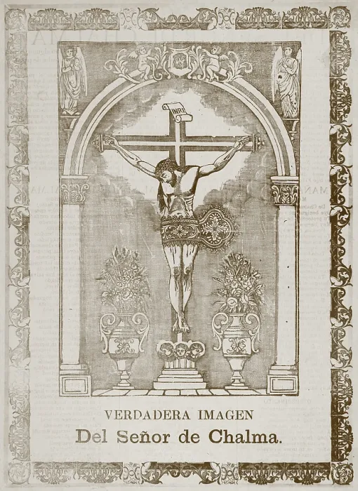 Framed Print : Jesus Christ, title: True Image of the Lord of Chalma, by Jose Guadalupe Posada, Mexico City, drawing, circa 1903 Framed Print : Jesus Christ, title: True Image of the Lord of Chalma, by Jose Guadalupe Posada, Mexico City, drawing, circa 1903