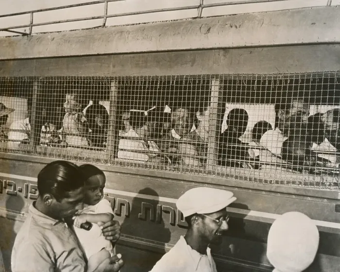 Framed Print : Jewish bus traveling between villages in Palestine. Its windows are screened to protect against rocks or others missiles thrown at the bus. Sept. 15, 1937 (BSLOC_2013_9_204) Framed Print : Jewish bus traveling between villages in Palestine. Its windows are screened to protect against rocks or others missiles thrown at the bus. Sept. 15, 1937 (BSLOC_2013_9_204)