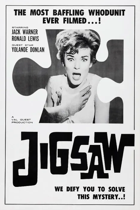 Framed Print : JIGSAW, US poster art, Moira Redmond, 1962 Framed Print : JIGSAW, US poster art, Moira Redmond, 1962
