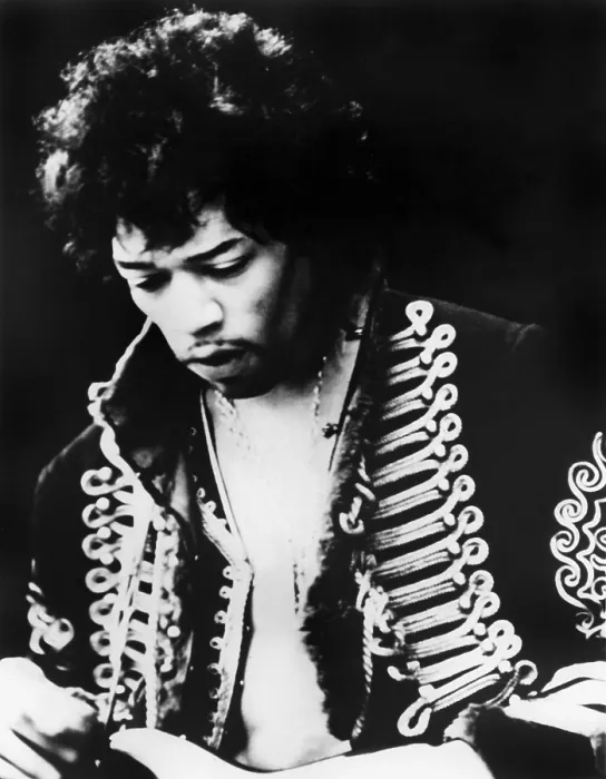 Framed Print : JIMI HENDRIX at the Monterey Pop Festival, 1967. Courtesy: CSU Archives / Everett Collection Framed Print : JIMI HENDRIX at the Monterey Pop Festival, 1967. Courtesy: CSU Archives / Everett Collection