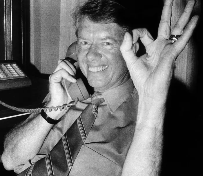 Framed Print : Jimmy Carter during his campaign for governor of Georgia, 1970. Courtesy: CSU Archives / Everett Collection