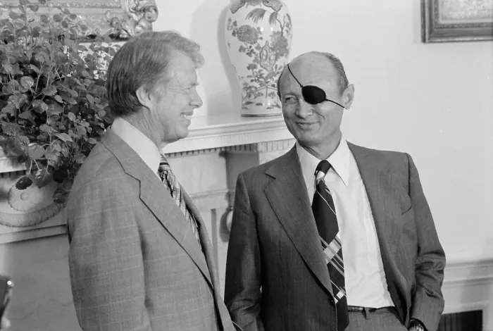 Framed Print : Jimmy Carter with Israeli Foreign Minister Moshe Dayan in the White House Oval Office. Oct. 20 1978 Framed Print : Jimmy Carter with Israeli Foreign Minister Moshe Dayan in the White House Oval Office. Oct. 20 1978
