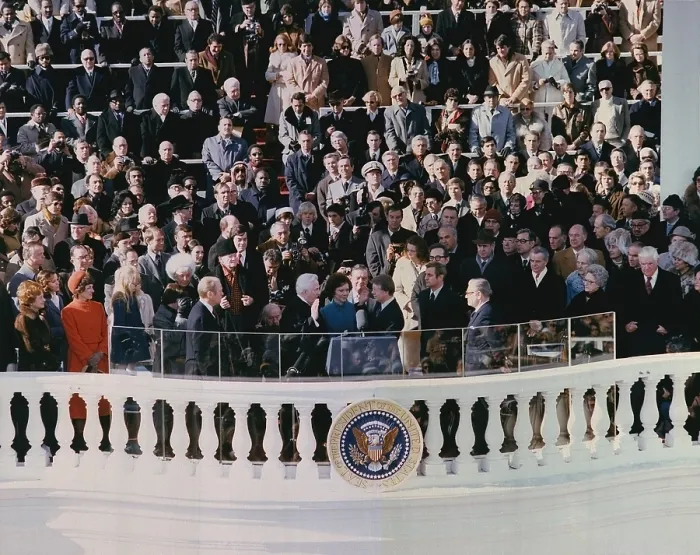 Framed Print : Jimmy Carter's 1976 inauguration was the last one held on the East Portico of the U. S. Capitol