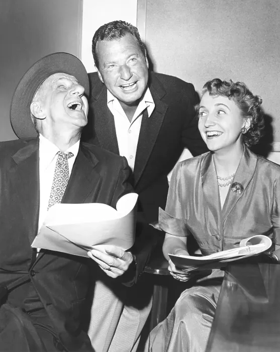 Framed Print : Jimmy Durante, Phil Harris, and Margaret Truman were featured on NBC-TV's All-Star Revue Saturday, Sept. 20, 1952