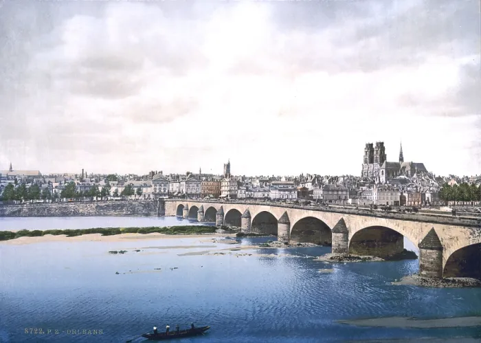 Framed Print : Joan of Arc, general view of Orleans, France, photochrom, 1890-1900