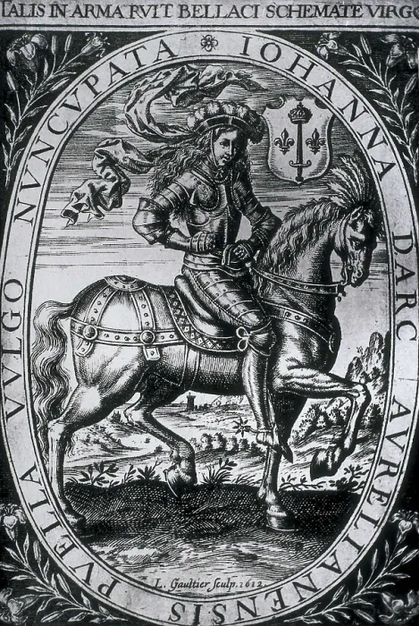 Framed Print : JOAN OF ARC, Saint (1412-1431). Joan of Arc. Engraving. AISA / Everett Collection**US SALES ONLY**