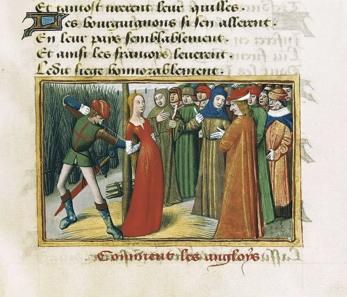 Framed Print : Joan of Arc at the stake, 1431. Fol. 71 of the 'Vigiles de Charles VII' by Martial d'Auvergne (c. 1484). Gothic art. Miniature Painting. FRANCE. Paris Framed Print : Joan of Arc at the stake, 1431. Fol. 71 of the 'Vigiles de Charles VII' by Martial d'Auvergne (c. 1484). Gothic art. Miniature Painting. FRANCE. Paris