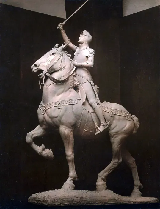 Framed Print : Joan of Arc, Statue of Jeanne d'Arc, by Anna V. Hyatt Huntington, 1915