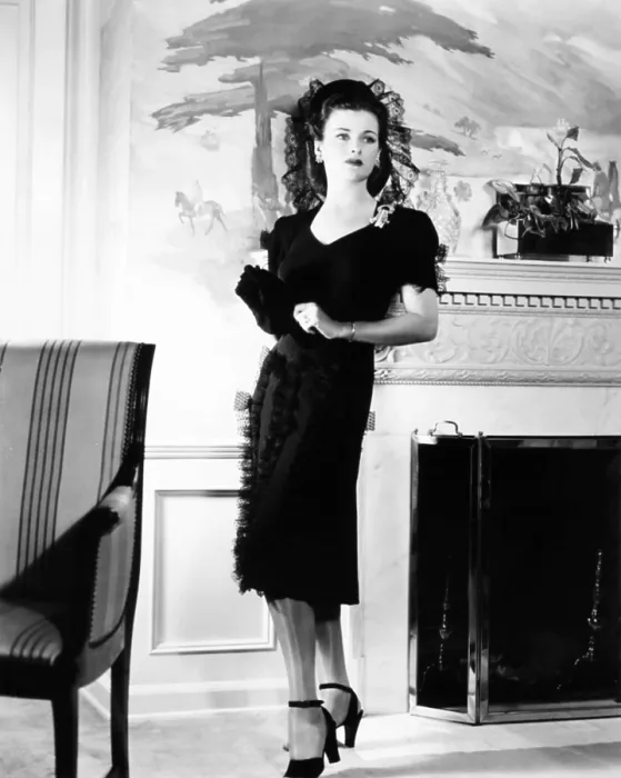 Framed Print : Joan Bennett in costume designed by Muriel King, 1944 Framed Print : Joan Bennett in costume designed by Muriel King, 1944