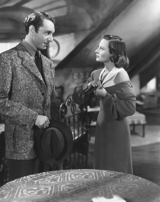 Framed Print : JOAN OF PARIS, from left, Paul Henreid, Michele Morgan, 1942 Framed Print : JOAN OF PARIS, from left, Paul Henreid, Michele Morgan, 1942