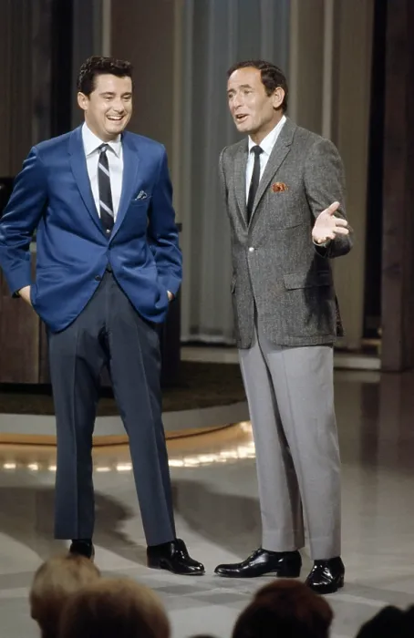 Framed Print : THE JOEY BISHOP SHOW, From left: Regis Philbin, Joey Bishop, host, (aired 1967-1969) Framed Print : THE JOEY BISHOP SHOW, From left: Regis Philbin, Joey Bishop, host, (aired 1967-1969)