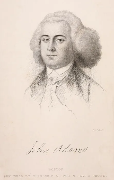 Framed Print : John Adams 1735-1826. Print from a 1766 portrait by Benjamin Blythe the earliest known portrait of Adams