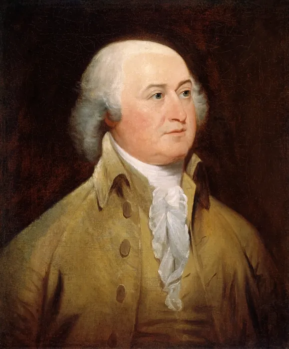 Framed Print : JOHN ADAMS, by John Trumbull, 1793, American painting, oil on canvas. The painting was made after Adams one-term Presidency from 1797-1801 (BSLOC_2019_5_53)