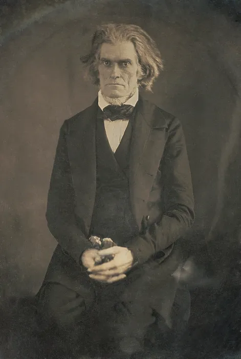 Framed Print : John C. Calhoun, Senator from South Carolina was photographed in the Capitol at Washington, by Mathew Brady, March 1849 (BSLOC_2019_7_29) Framed Print : John C. Calhoun, Senator from South Carolina was photographed in the Capitol at Washington, by Mathew Brady, March 1849 (BSLOC_2019_7_29)