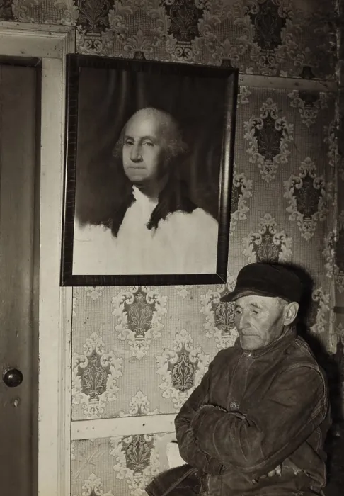 Framed Print : John Dudeck was an old farmer living alone on a sub-marginal farm in New York State Framed Print : John Dudeck was an old farmer living alone on a sub-marginal farm in New York State