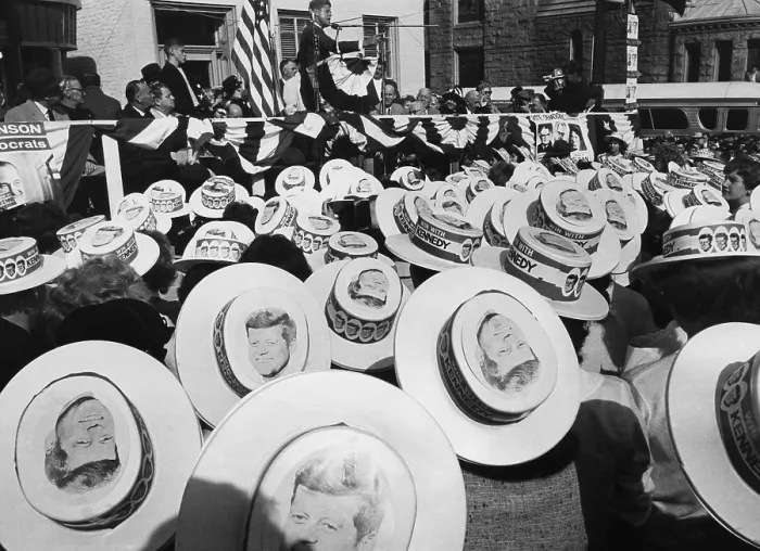 Framed Print : John F. Kennedy (at podium), during a rally in Pottstown, Pennsylvania, November 3, 1960.. Courtesy: CSU Archives / Everett Collection Framed Print : John F. Kennedy (at podium), during a rally in Pottstown, Pennsylvania, November 3, 1960.. Courtesy: CSU Archives / Everett Collection