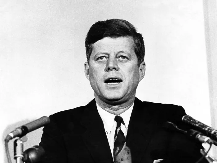 Framed Print : John F. Kennedy, comments on the racial situation in Birmingham, Alabama. The president ordered Federal riot control troops to be dispatched to posts in Birmingham, May 12, 1963