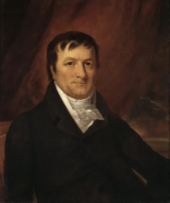 Framed Print : JOHN JACOB ASTOR, 1825, by John Wesley Jarvis, painting, oil on canvas. He made a fortune in the fur trade Framed Print : JOHN JACOB ASTOR, 1825, by John Wesley Jarvis, painting, oil on canvas. He made a fortune in the fur trade