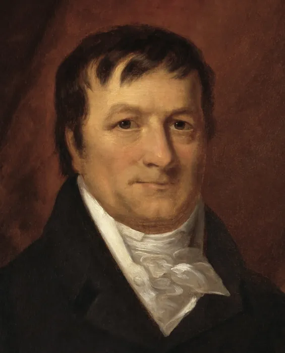 Framed Print : JOHN JACOB ASTOR, 1825, by John Wesley Jarvis, painting, oil on canvas. He made a fortune in the fur trade Framed Print : JOHN JACOB ASTOR, 1825, by John Wesley Jarvis, painting, oil on canvas. He made a fortune in the fur trade