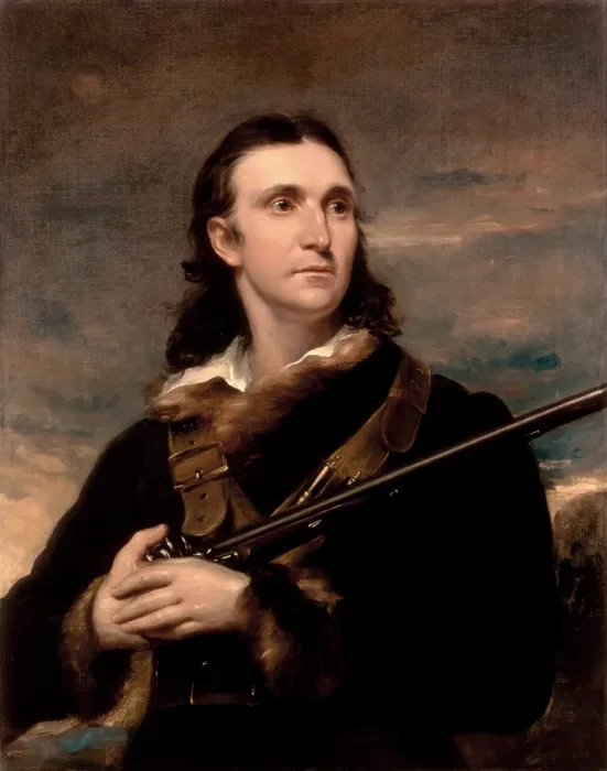 Framed Print : John James Audubon by John Syme, 1826. The artist posed Audubon frontier clothes for this portrait, commissioned by Audubons publisher Framed Print : John James Audubon by John Syme, 1826. The artist posed Audubon frontier clothes for this portrait, commissioned by Audubons publisher