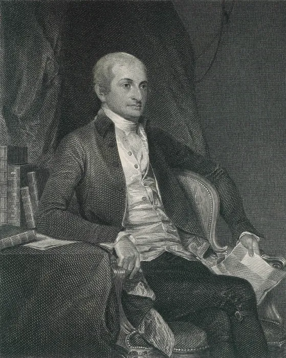 Framed Print : John Jay 1745-1829. Jay served as Secretary of Foreign Affairs and was the First Chief Justice of the Supreme Court