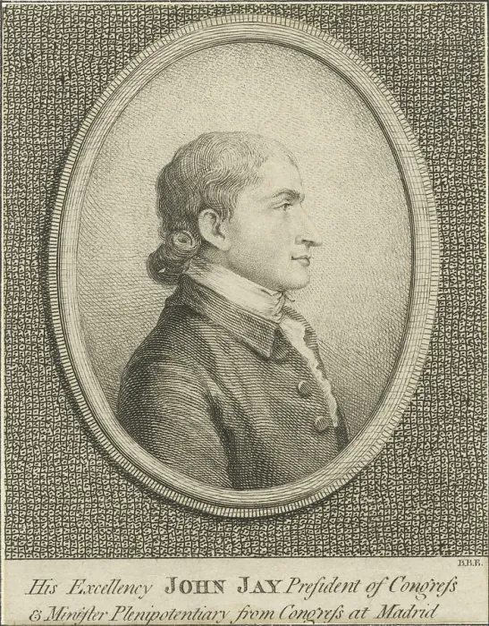Framed Print : John Jay was elected President of the Continental Congress, during the third year of the American Revolution