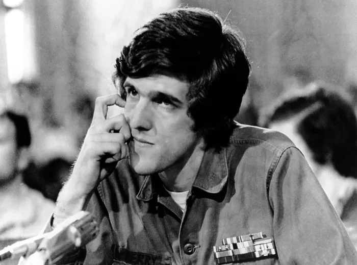 Framed Print : John Kerry, a director of the Vietnam Veterans Against the war, tetifies before the Foreign Relations committee, 4 / 22 / 1971. Courtesy: CSU Archives  /  Everett Collection