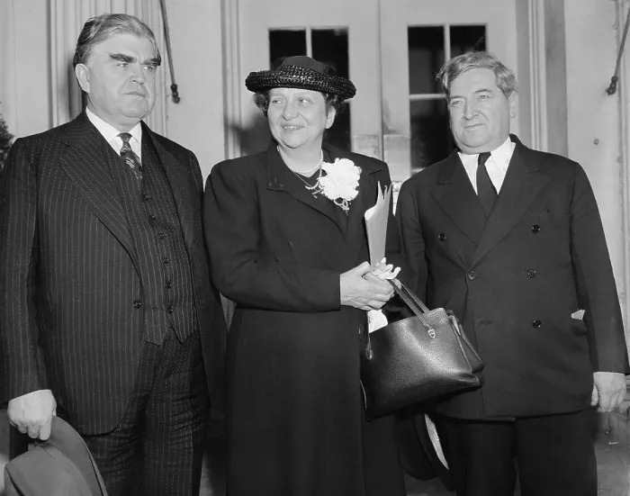 Framed Print : John L. Lewis, President of the C.I.O. Francis Perkins, Secretary of Labor, and James Dewey Framed Print : John L. Lewis, President of the C.I.O. Francis Perkins, Secretary of Labor, and James Dewey