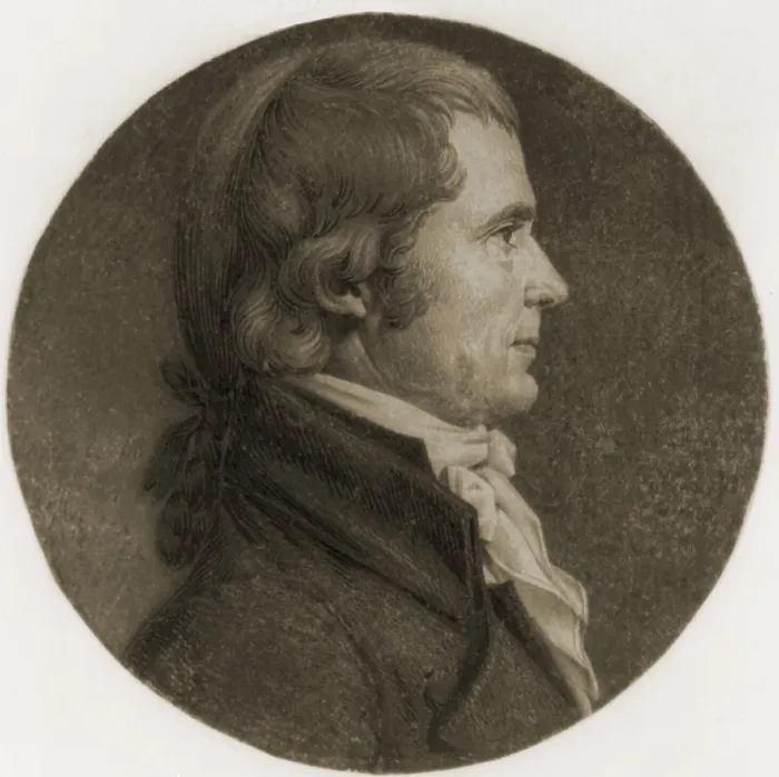 Framed Print : John Marshall (1755-1835), fourth Chief Justice of the United States Supreme Court from 1801 through 1835 was appointed by John Adams. 1808 portrait by Saint-Mmin Framed Print : John Marshall (1755-1835), fourth Chief Justice of the United States Supreme Court from 1801 through 1835 was appointed by John Adams. 1808 portrait by Saint-Mmin