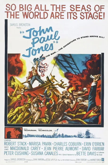 Framed Print : JOHN PAUL JONES, US poster art, 1959